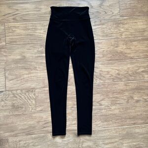 Spanx by Sara Blakely Velvet Leggings Size S Black High Waist